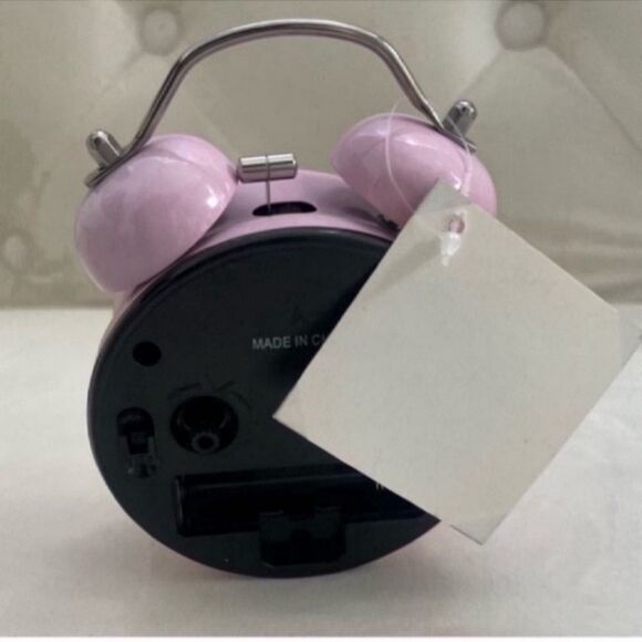 New  4 Inches Twin Bell Alarm Dial, Battery Operated Clock-pink - Picture 3 of 7